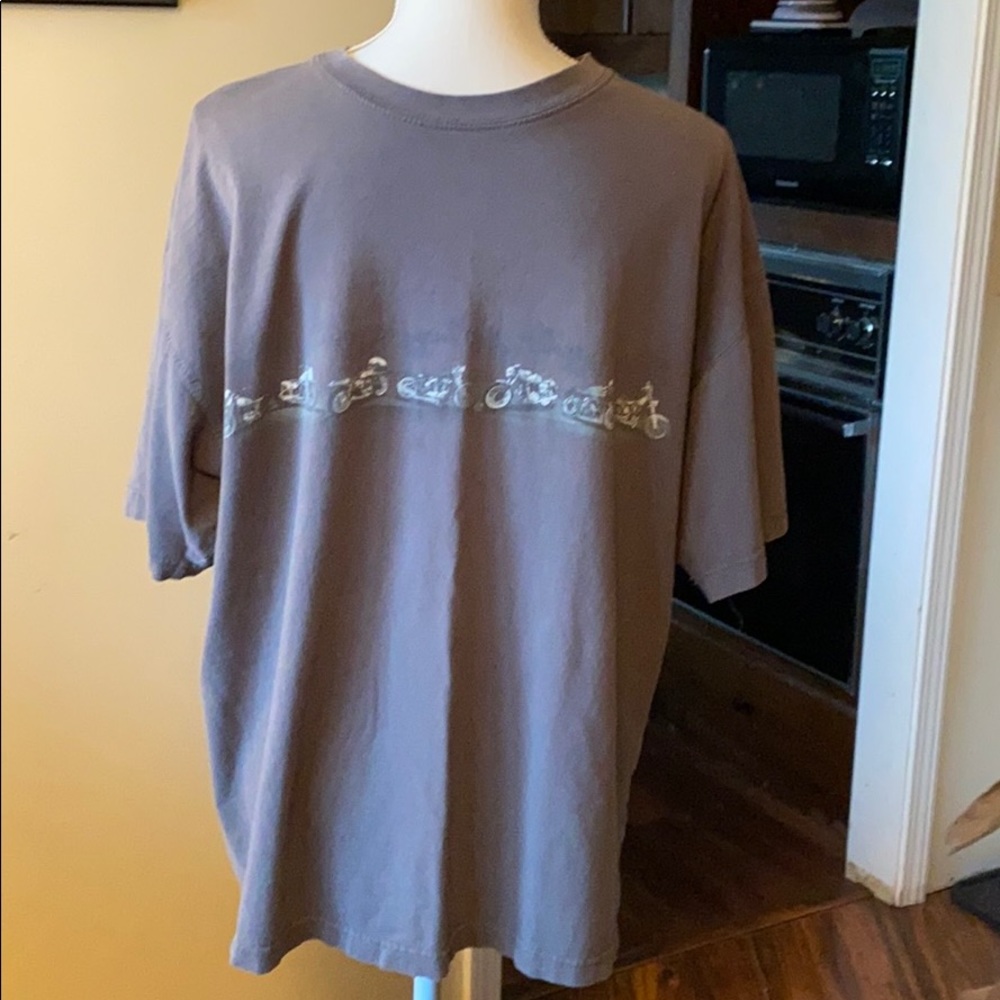 Brown motorcycle tee